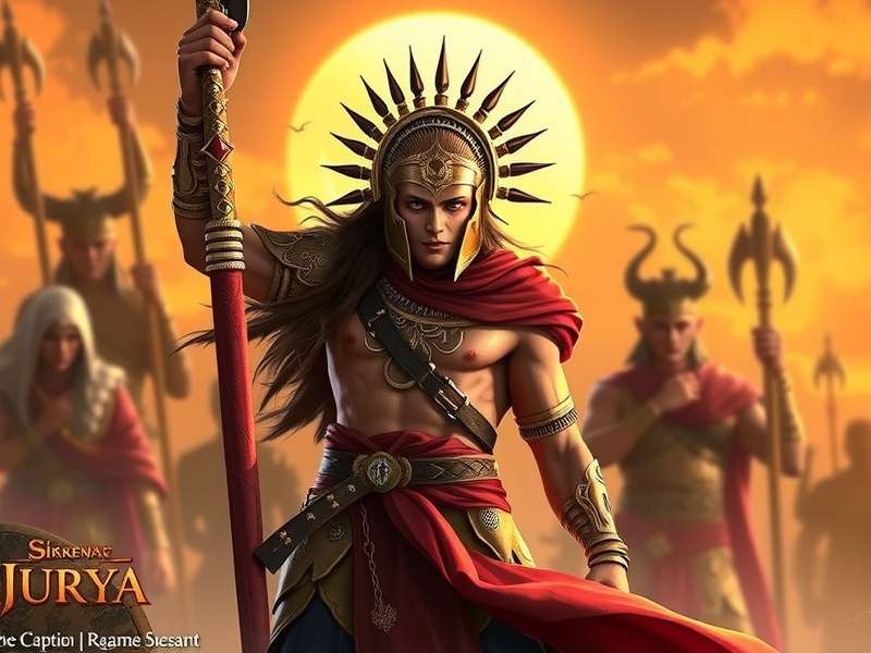 Surya Mace Sun Warrior Game Banner